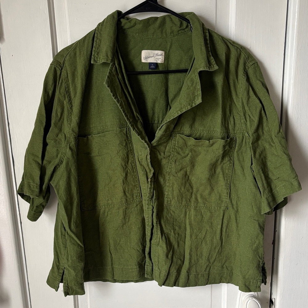 Universal Thread Olive Button-Up Shirt